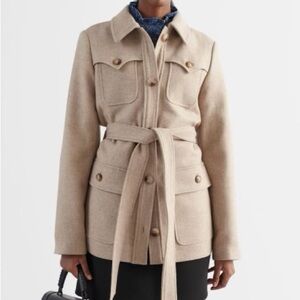 & Other Stories Tan Belted Jacket